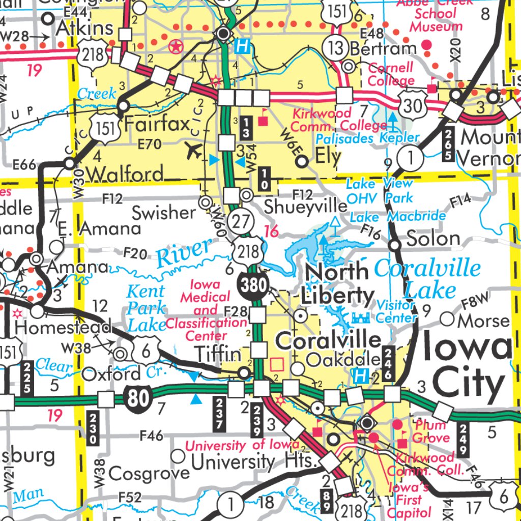 Iowa Transportation Map - 2023-2024 By Iowa Department Of ...