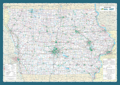 Iowa Bicycle Map Preview 1