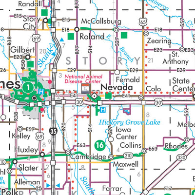 Iowa Bicycle Map Preview 2