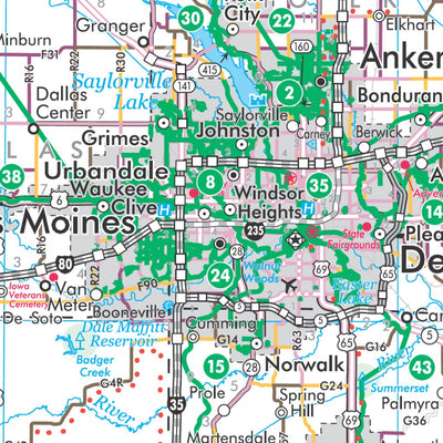 Iowa Bicycle Map Preview 3