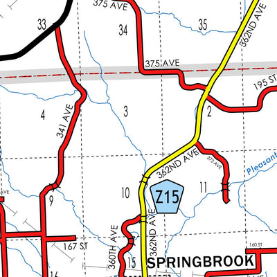 Iowa Department of Transportation Jackson County, Iowa digital map