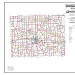 Iowa Department of Transportation Jefferson County, Iowa digital map