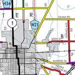 Iowa Department of Transportation Jefferson County, Iowa digital map