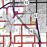 Iowa Department of Transportation Mahaska County, Iowa digital map