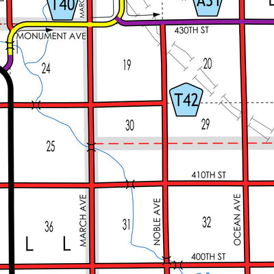Iowa Department of Transportation Mitchell County, Iowa digital map