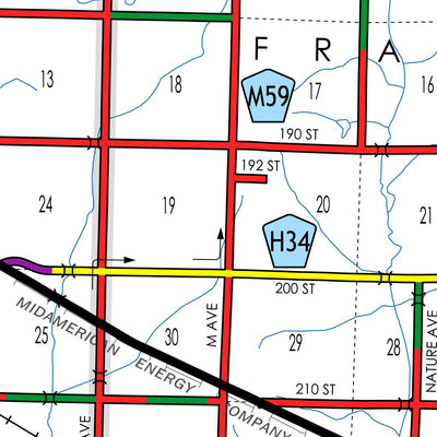 Iowa Department of Transportation Montgomery County, Iowa digital map