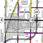 Iowa Department of Transportation Obrien County, Iowa digital map