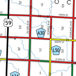 Iowa Department of Transportation Osceola County, Iowa digital map