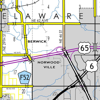 Iowa Department of Transportation Polk County, Iowa digital map