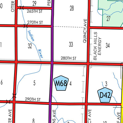 Iowa Department of Transportation Sac County, Iowa digital map