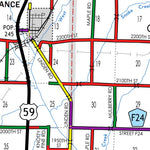 Iowa Department of Transportation Shelby County, Iowa digital map