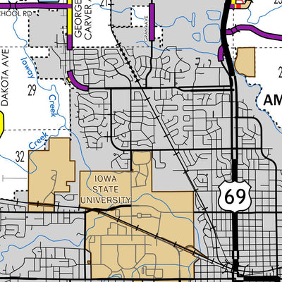 Iowa Department of Transportation Story County, Iowa digital map