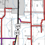 Iowa Department of Transportation Warren County, Iowa digital map