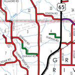Iowa Department of Transportation Wayne County, Iowa digital map