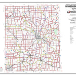 Iowa Department of Transportation Winneshiek County, Iowa digital map