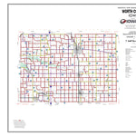 Iowa Department of Transportation Worth County, Iowa digital map