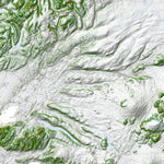 Ískort.is Ískort 2022 - 1:50.000 - Snjóflóð - Borgarfjörður digital map
