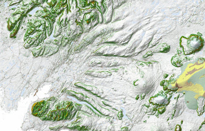 Ískort.is Ískort 2022 - 1:50.000 - Snjóflóð - Borgarfjörður digital map