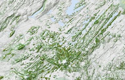 Ískort.is Ískort 2022 - 1:50.000 - Snjóflóð - Fjallabak digital map