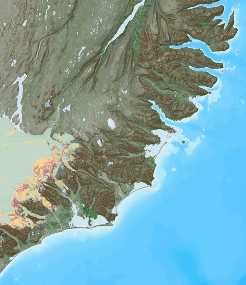 Ískort.is Ískort 2024 - 1:100.000 - Austfirðir digital map