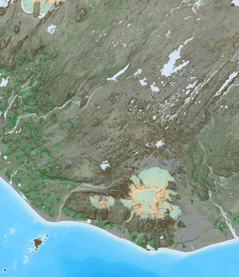 Ískort.is Ískort 2024 - 1:100.000 - Fjallabak digital map