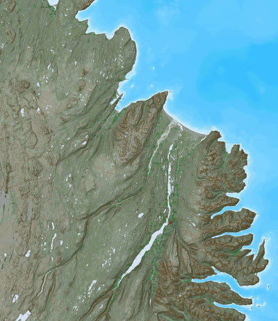 Ískort.is Ískort 2024 - 1:100.000 - Hérað digital map