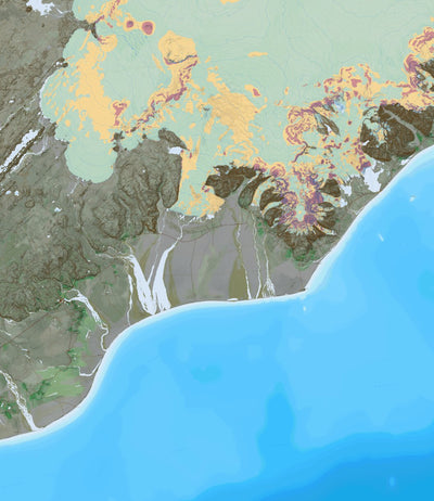 Ískort.is Ískort 2024 - 1:100.000 - Skaftafell digital map