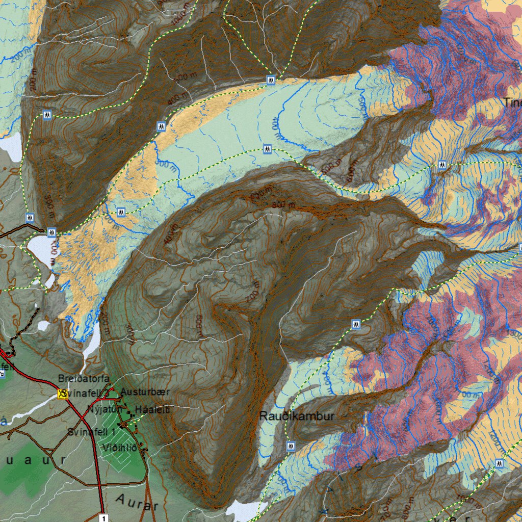 Ískort 2024 - 1:100.000 - Skaftafell Map by Iskort.is | Avenza Maps