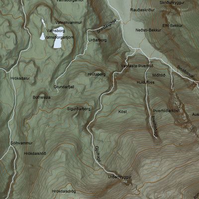 Ískort.is Ískort 2024 - 1:25.000 - Snæfellsjökull digital map