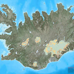 Ískort.is Ískort 2024 - 1:250.000 digital map