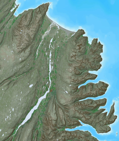 Ískort.is Ískort 2024 - 1:50.000 - Austfirðir digital map