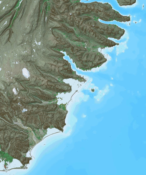 Ískort.is Ískort 2024 - 1:50.000 - Austfirðir Suður digital map