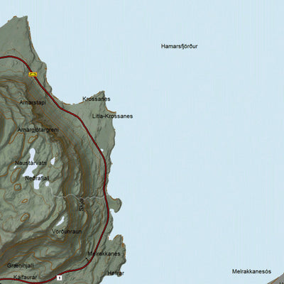 Ískort.is Ískort 2024 - 1:50.000 - Austfirðir Suður digital map