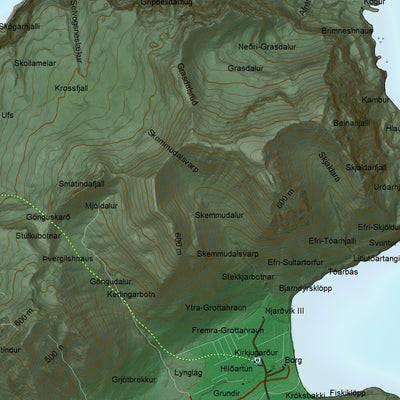 Ískort.is Ískort 2024 - 1:50.000 - Hreindýraveiði - B digital map