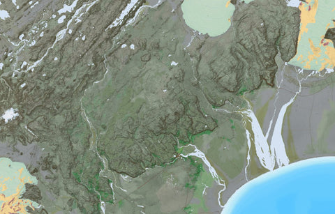 Ískort.is Ískort 2024 - 1:50.000 - Laki digital map