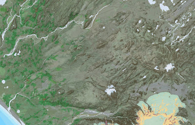 Ískort.is Ískort 2024 - 1:50.000 - Landmannalaugar digital map