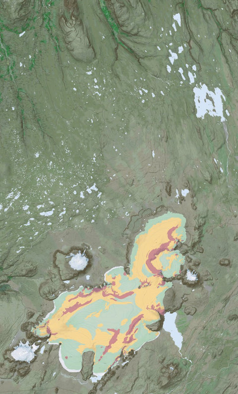 Ískort.is Ískort 2024 - 1:50.000 - Langjökull digital map