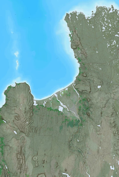 Ískort.is Ískort 2024 - 1:50.000 - Öxarfjörður digital map