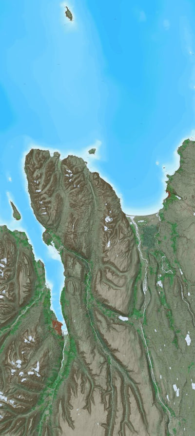 Ískort.is Ískort 2024 - 1:50.000 - Skjálfandaflói digital map