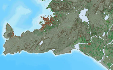 Ískort.is Ískort 2024 - 1:50.000 - Suðvesturhorn digital map