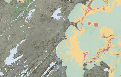Ískort.is Ískort 2024 - 1:50.000 - Tungnárjökull digital map