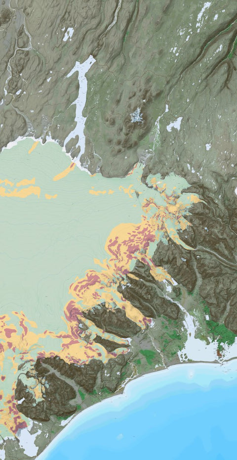 Ískort.is Ískort 2024 - 1:50.000 - Vatnajökull Austur digital map