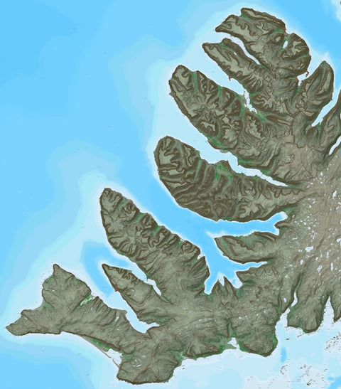 Ískort.is Ískort 2024 - 1:50.000 - Vestfirðir digital map