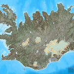 Ískort.is Ískort 2024 - 1:500.000 digital map