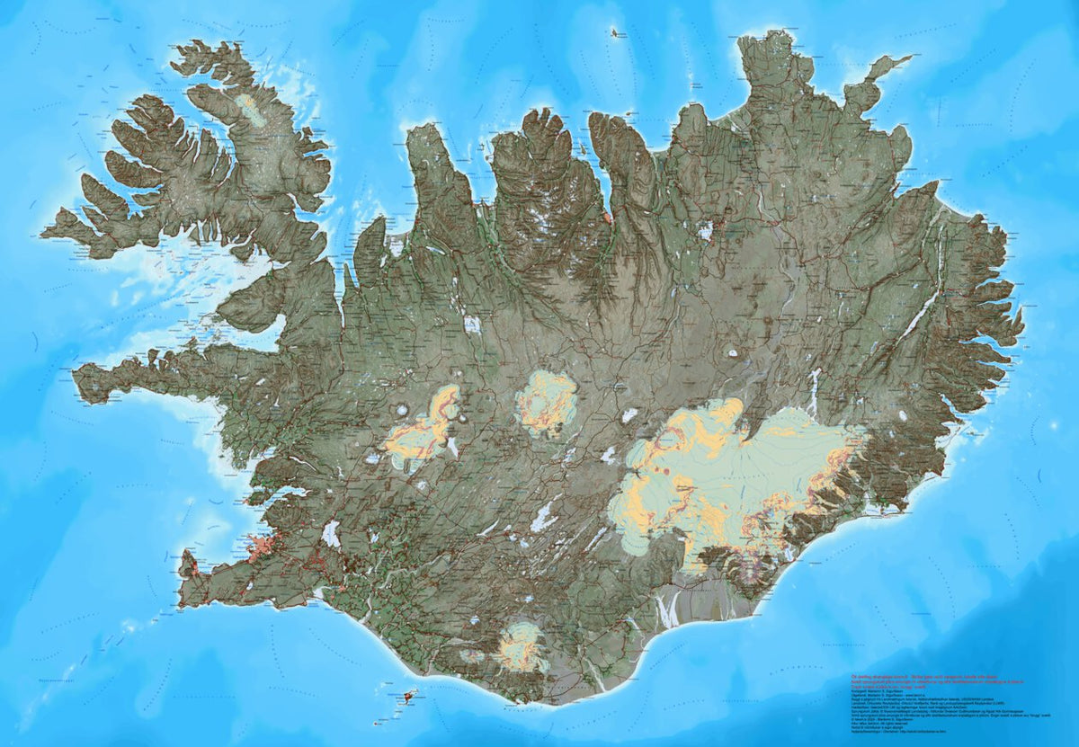 Ískort 2024 - 1:500.000 Map by Iskort.is | Avenza Maps