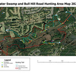 Fort Lee - Blackwater Swamp and Bull Hill Hunting Map 2025-2026 Preview 1