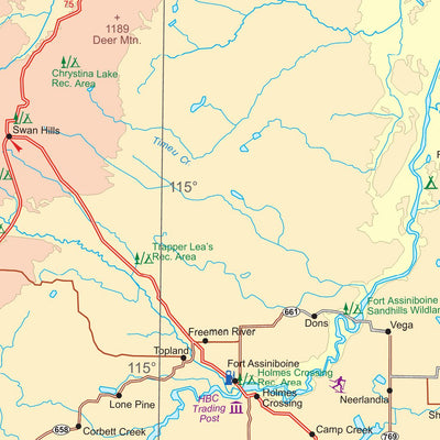 ITMB Publishing Ltd. Alberta 1 : 1,000,000 - ITMB digital map