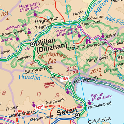 Armenia (Caucasus) 1 : 450,000 - ITMB Preview 3
