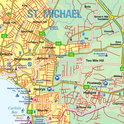 ITMB Publishing Ltd. Barbados - ITMB digital map