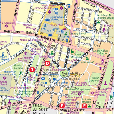 ITMB Publishing Ltd. Beirut 1:8,300 - ITMB digital map